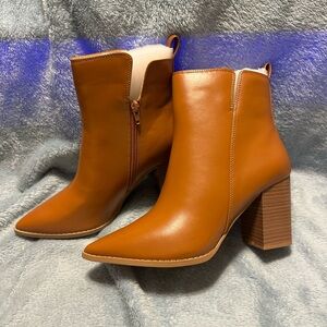 Tan Ankle Boots NEW IN BOX